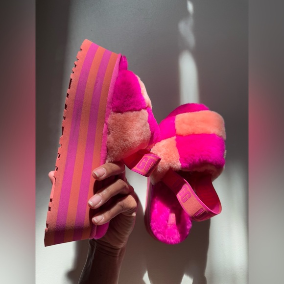 UGG - disco checkered platform slide - Picture 3 of 6